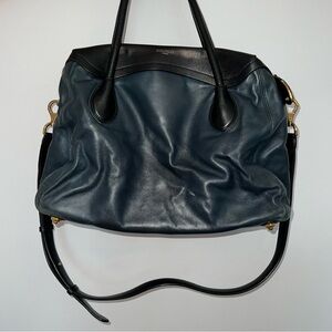Nina Ricci black and blue leather bag